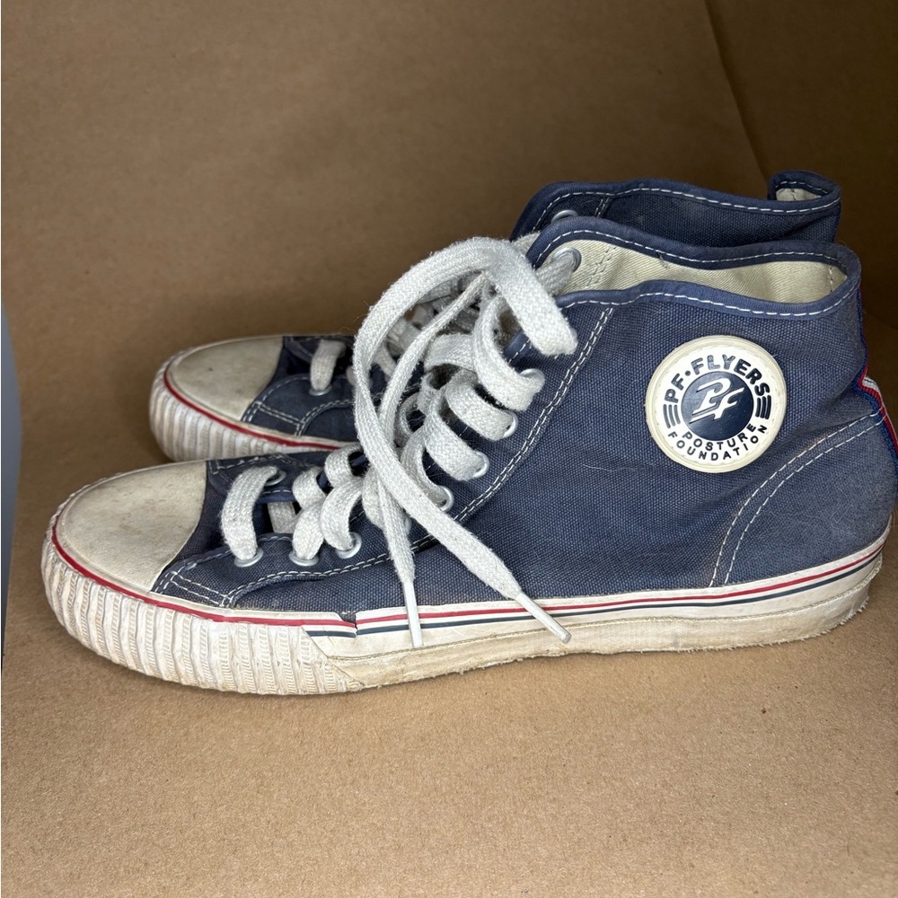 P.F. Flyers Navy High-Top Sneakers